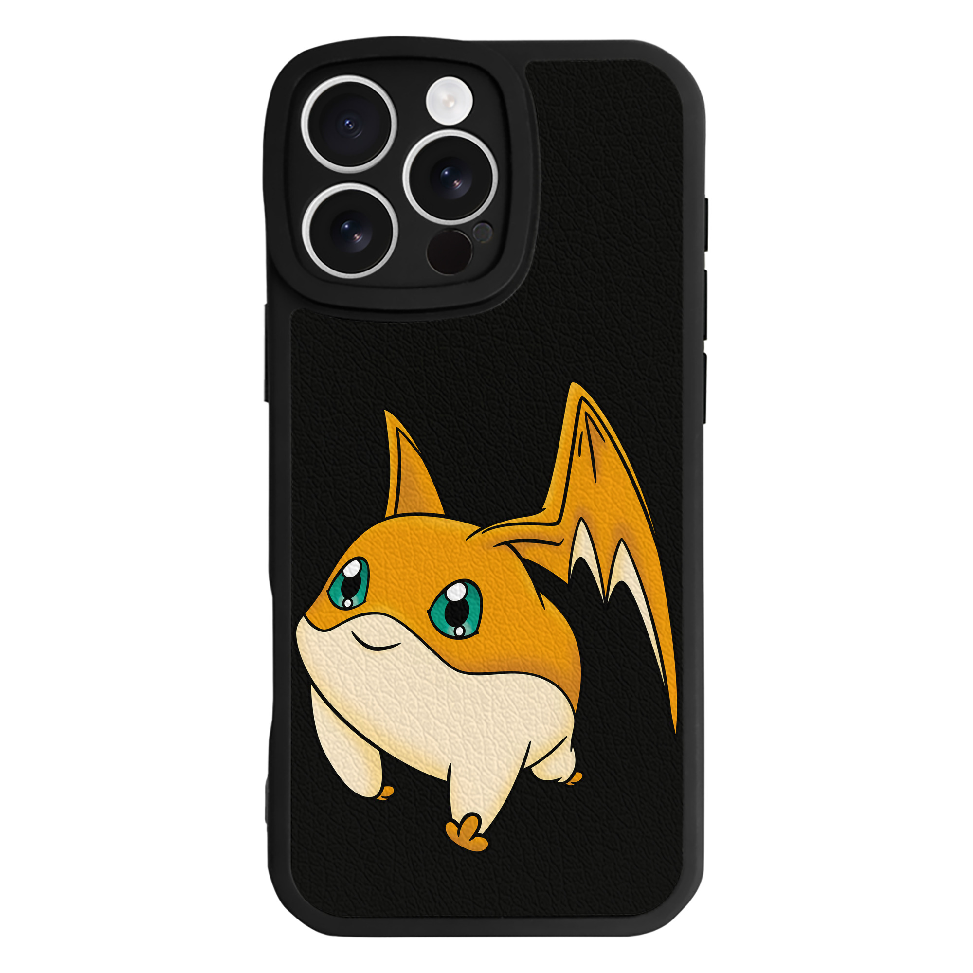 （画像用） Digimon デジタルモンスター/デジモン 【iPhone 16シリーズ対応】シリコンスマホケース（レザー調） 材質：シリコン